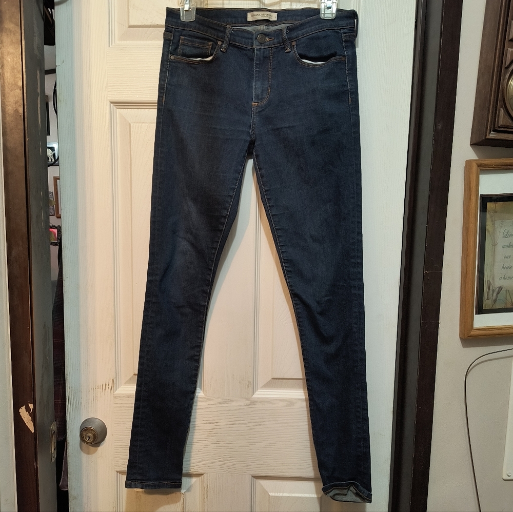 Banana Republic Deep Indigo Skinny Jeans 27